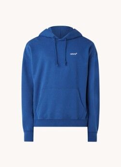 Levi's Red Tab hoodie met logoborduring - Royalblauw