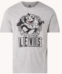 Levi's T-shirt met logoprint - Grijsmele