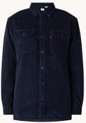 Levi's Jackson overshirt van corduroy met klepzakken - Donkerblauw