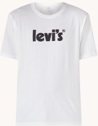 Levi's T-shirt met logoprint - Wit