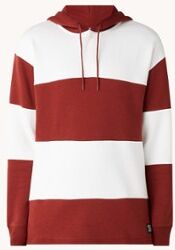 Levi's Fillmore Rugby hoodie met streepprint - Donkerrood