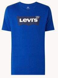 Levi's Graphic T-shirt met logoprint - Kobaltblauw