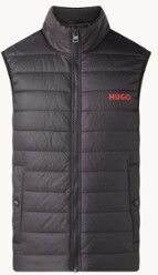 HUGO BOSS Bentino gewatteerde bodywarmer met logo - Zwart