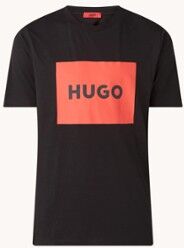 HUGO BOSS T-shirt met logoprint - Zwart