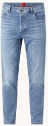 HUGO BOSS HUGO 634 tapered cropped jeans met medium wassing - Indigo