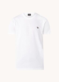 PS Paul Smith Zebra T-shirt met logo - Wit