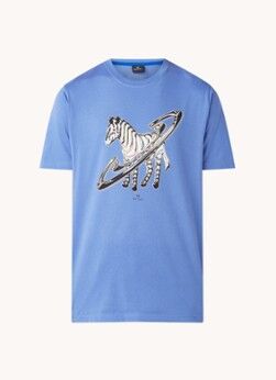 PS Paul Smith Zebra Rings T-shirt met print - Blauw