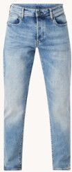 G-Star RAW 3301 tapered fit jeans met medium wassing - Lichtblauw