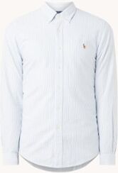 Ralph Lauren Slim fit overhemd met streepprint - Lichtblauw