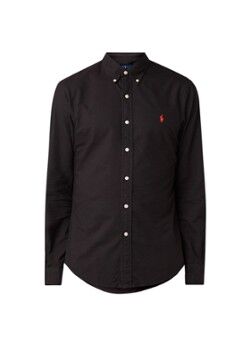 Ralph Lauren Slim fit button down-overhemd van katoen - Zwart