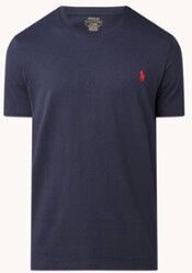 Ralph Lauren Basic T-shirt met logoborduring - Donkerblauw