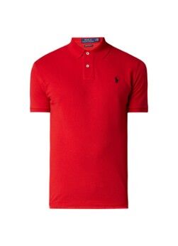 Ralph Lauren Custom Slim fit polo van piqué katoen met logoborduring - Rood