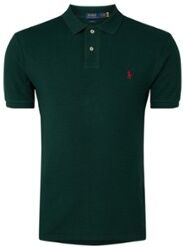 Ralph Lauren Slim fit polo van piqué katoen - College Green