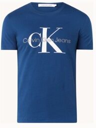 Calvin Klein T-shirt met logoprint - Donkerblauw