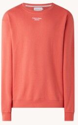 Calvin Klein Sweater met logo - Oranjerood