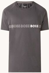 HUGO BOSS T-shirt met logoprint - Donkergrijs