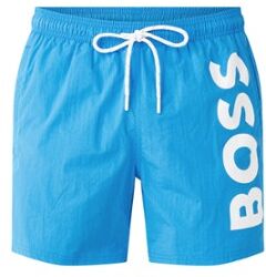 HUGO BOSS Octopus zwemshort met logoprint - Blauw