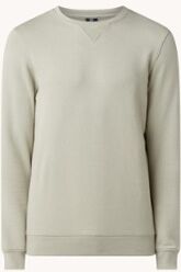 Profuomo Sweater met ronde hals - Lindegroen