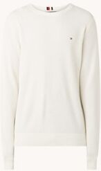 Tommy Hilfiger Fijngebreide pullover met structuur - Gebroken wit