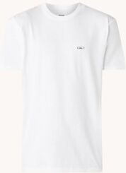 Obey Sculpture T-shirt met logo- en backprint - Wit