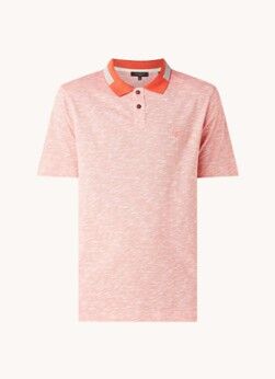 Ted Baker Dalmor regular fit polo met gemêleerd dessin - Oranje