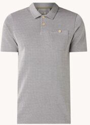 Ted Baker Hawka regular fit polo met gemêleerd dessin - Zwart