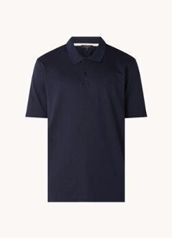 Ted Baker Pagoda regular fit polo van piqué katoen met streepdetail - Donkerblauw