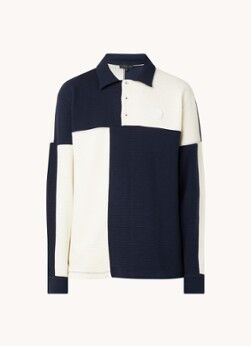 Ted Baker Wickam regular fit polo met logo en structuur - Donkerblauw