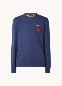 Ted Baker Welloe sweater met logoborduring - Donkerblauw