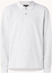 Ted Baker Jermyn regular fit polo met backprint - Grijsmele