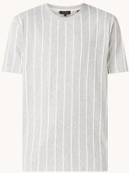 Ted Baker Oxberry T-shirt met streepprint en structuur - Grijsmele