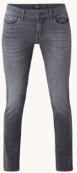 7 For All Mankind Ronnie skinny jeans met stretch en gekleurde wassing - Middengrijs