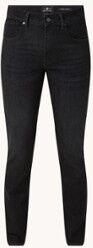 7 For All Mankind Slimmy slim fit jeans met stretch - Zwart