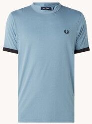 Fred Perry T-shirt met logo - Lichtblauw