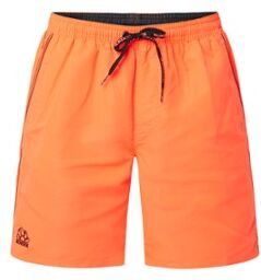 Sundek Pervis zwemshorts met contrastbies - Oranje