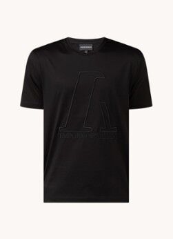 Emporio Armani T-shirt met logoborduring - Zwart