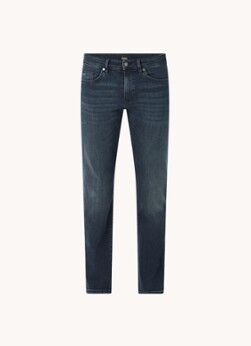 HUGO BOSS Delaware slim fit jeans met donkere wassing - Indigo