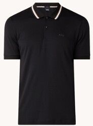 HUGO BOSS Penrose slim fit polo met logo - Zwart