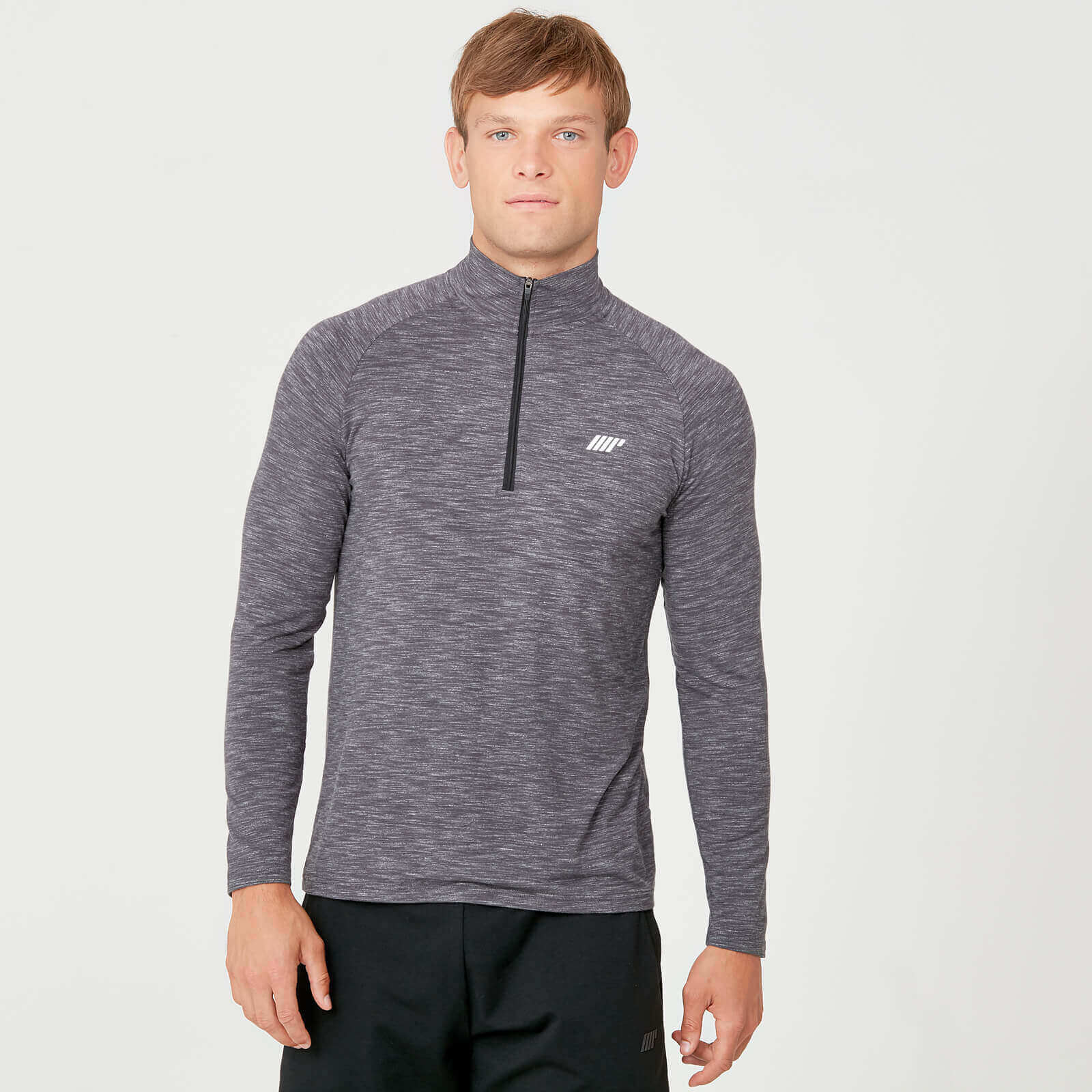 Myprotein Performance 1/4 Zip Top - Charcoal Marl - XXL