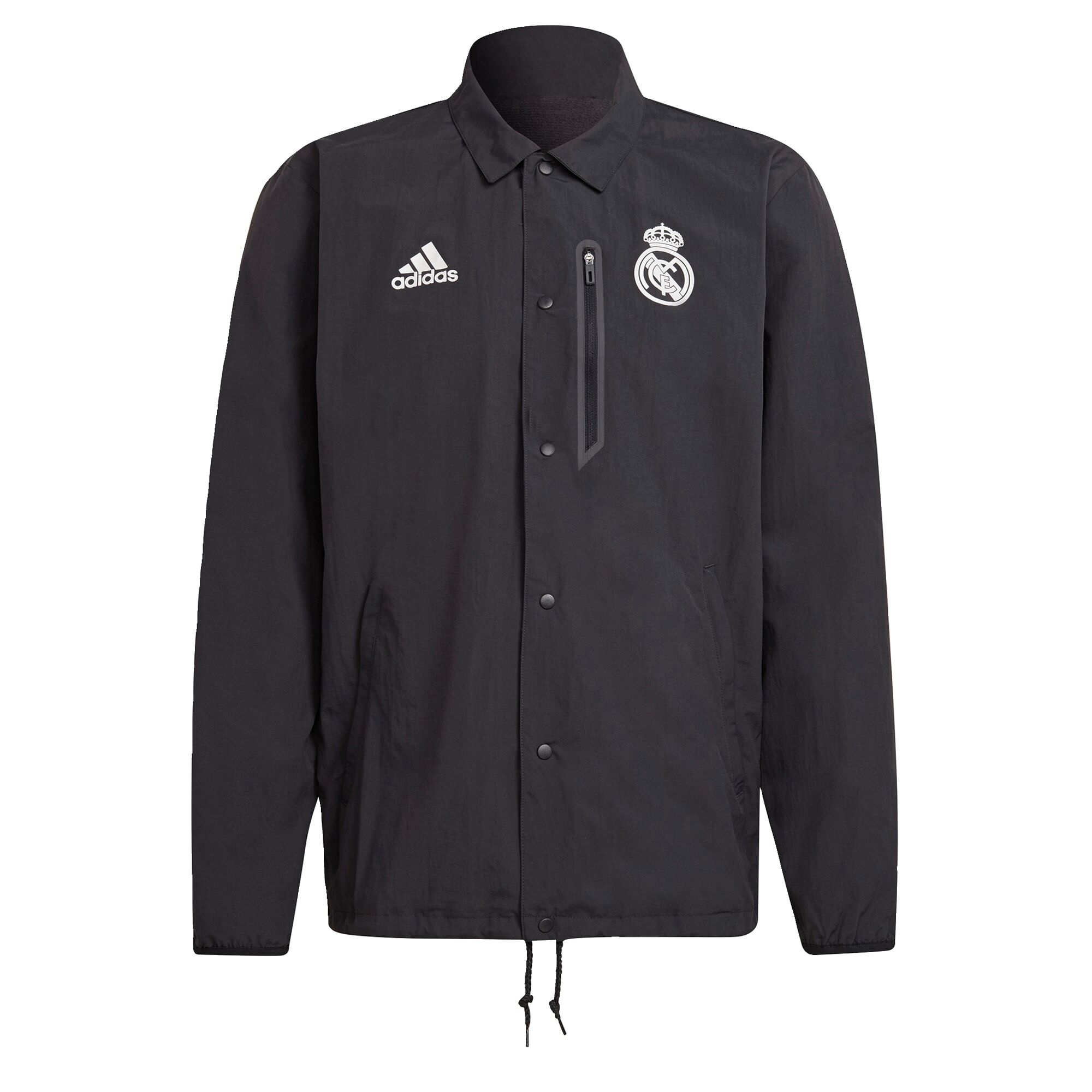 adidas Real Madrid Travel Coachjas Heren Grijs - XL