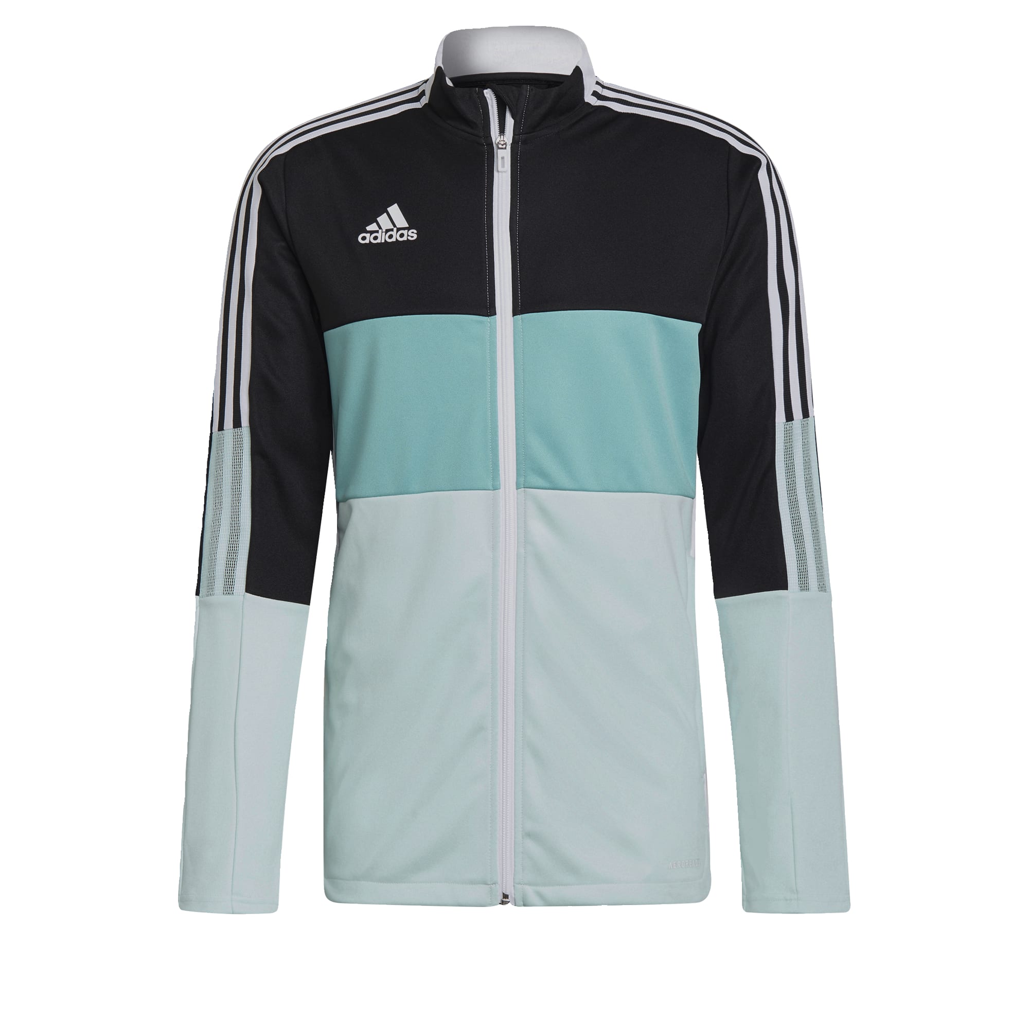 adidas Tiro Trainingsjack Zwart Blauw - L