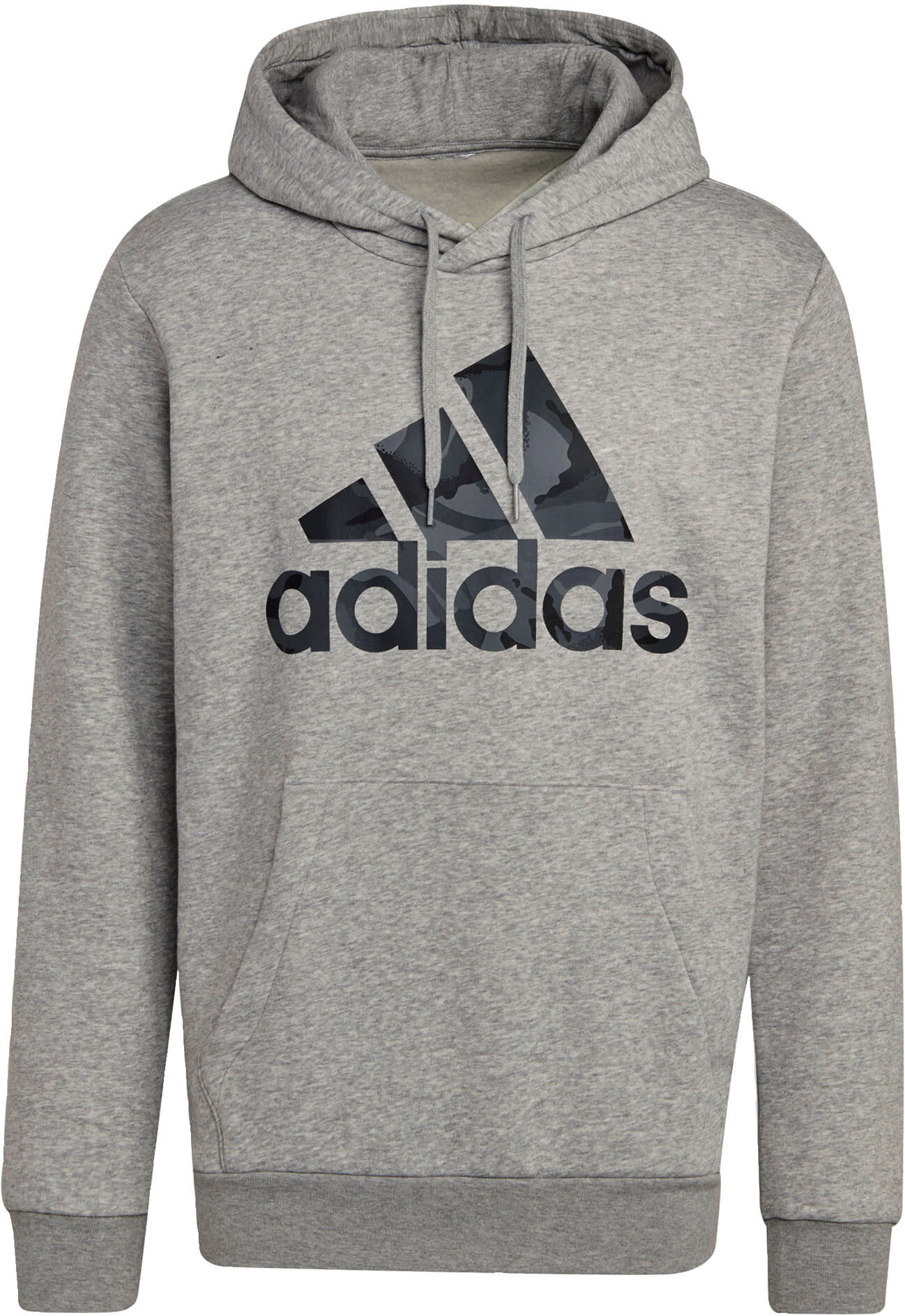 adidas Essentials Fleece Camo-Print Hoodie Grijs - S