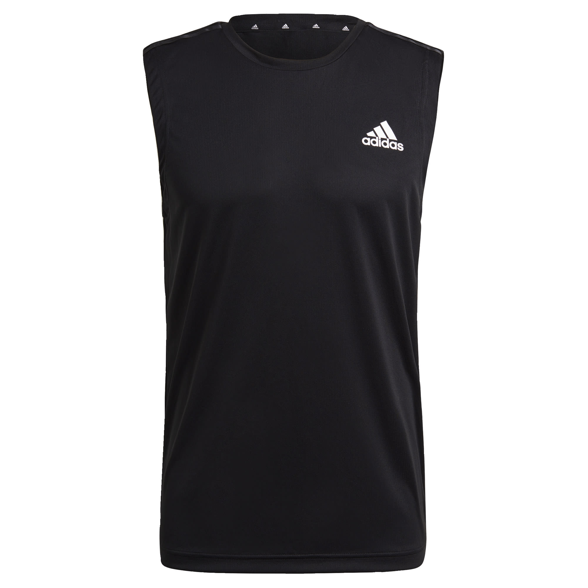 adidas AEROREADY Designed To Move Sport 3-Stripes Tanktop Zwart - S