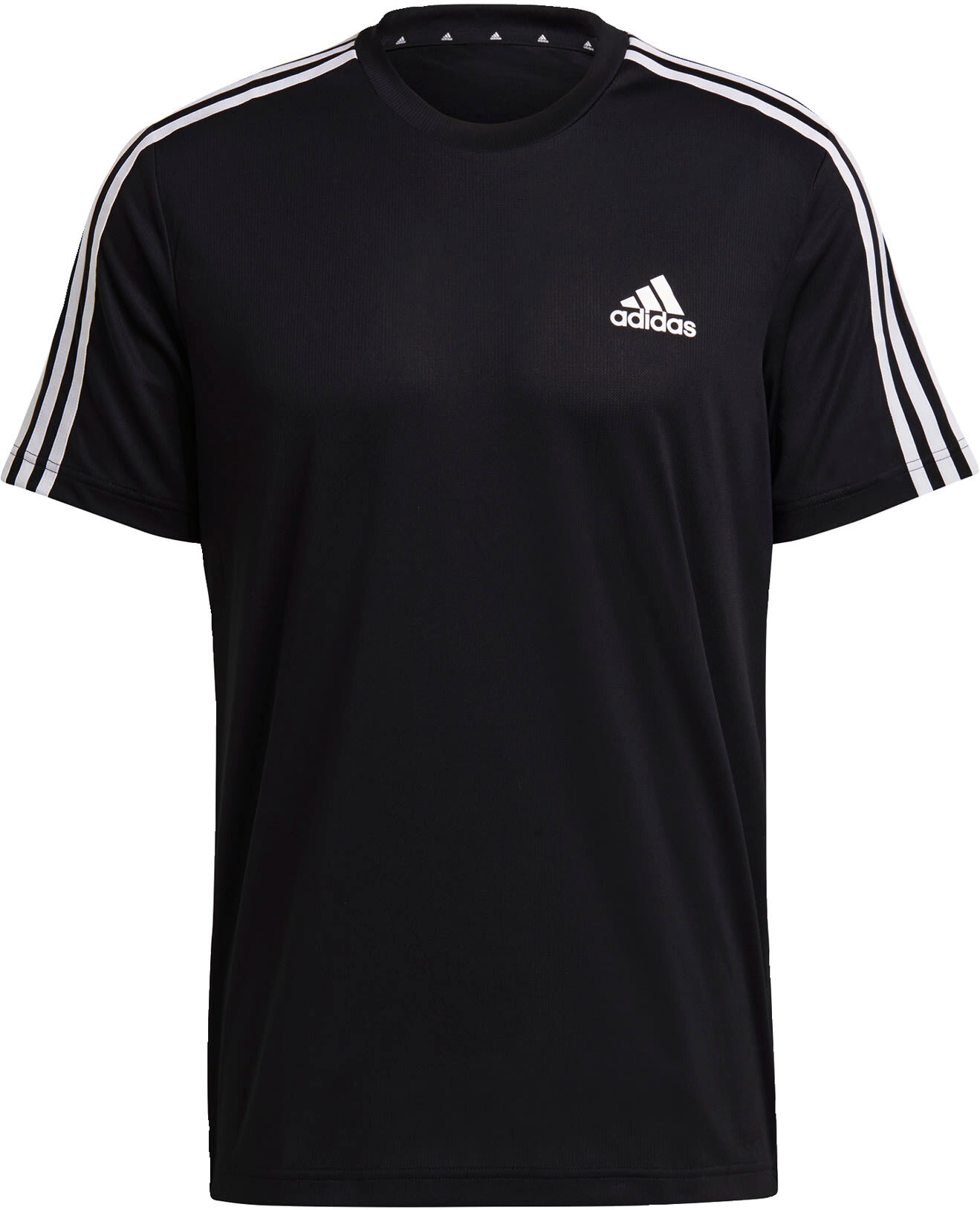 adidas AEROREADY Designed To Move Sport 3-Stripes T-shirt Zwart - L