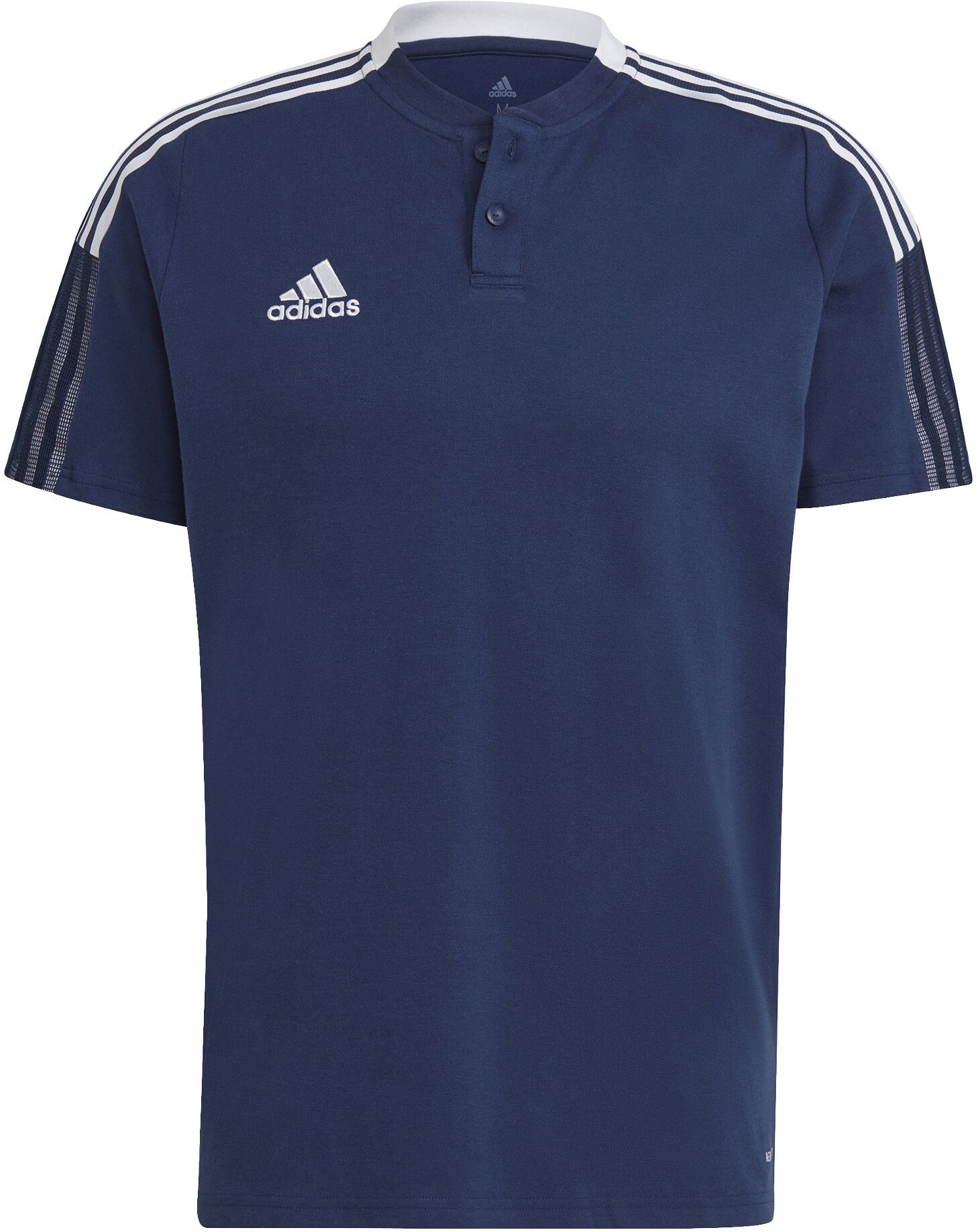 adidas Tiro 21 Polo Donkerblauw Wit - M