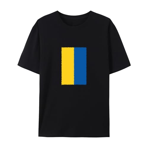 BAFlo Oekraïne Vlag Oekraïne Pride Shirt voor Oekraïens, Zwart, 3XL