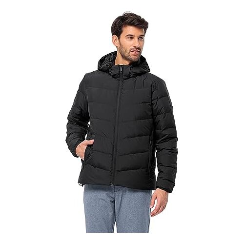 Jack Wolfskin M donsjack, zwart, XL heren, Zwart, XL