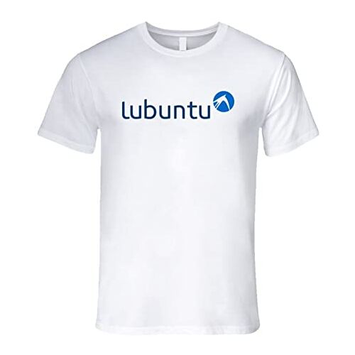 daotai Lubuntu Os Linux Logo T Shirt White White S