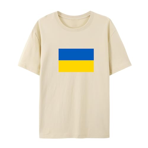 BAFlo Oekraïne Vlag Oekraïne Pride Shirt voor Oekraïens, Kaki, L
