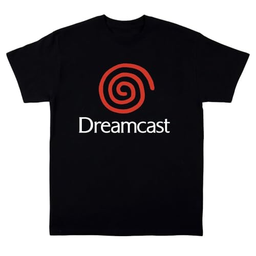 FIGHTON Dreamcast Logo Retro Style T-Shirt Black XXL
